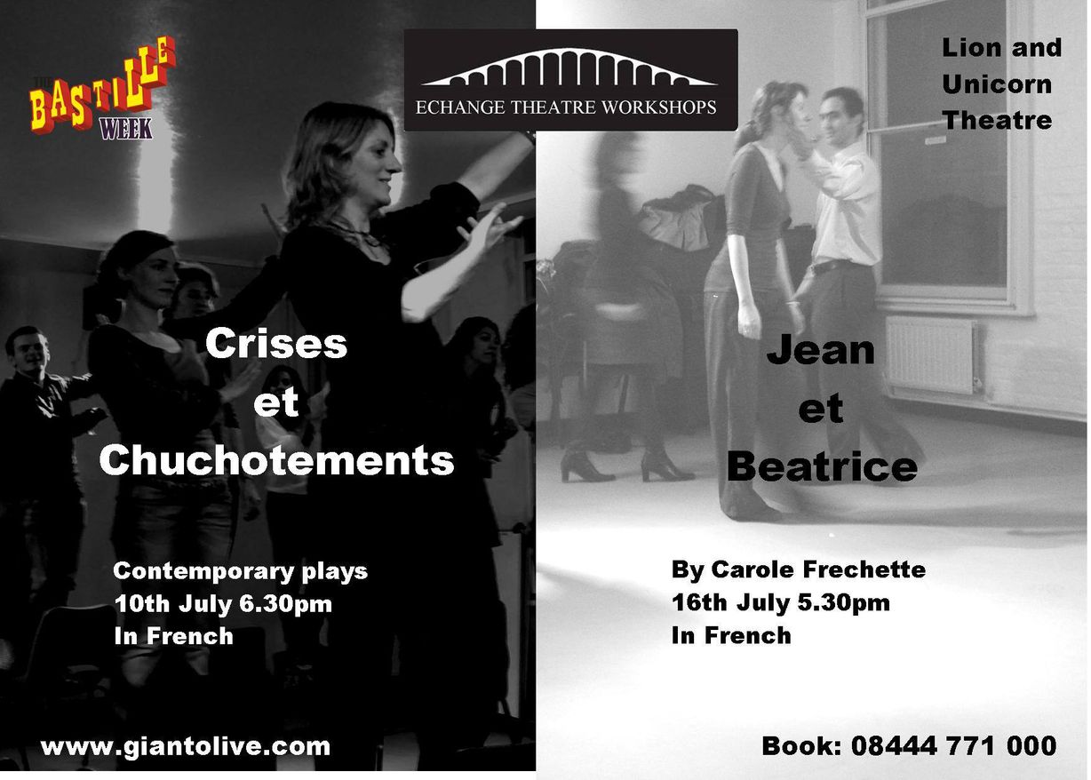 bannière spectacle théâtre cris et chuchotement le workshop