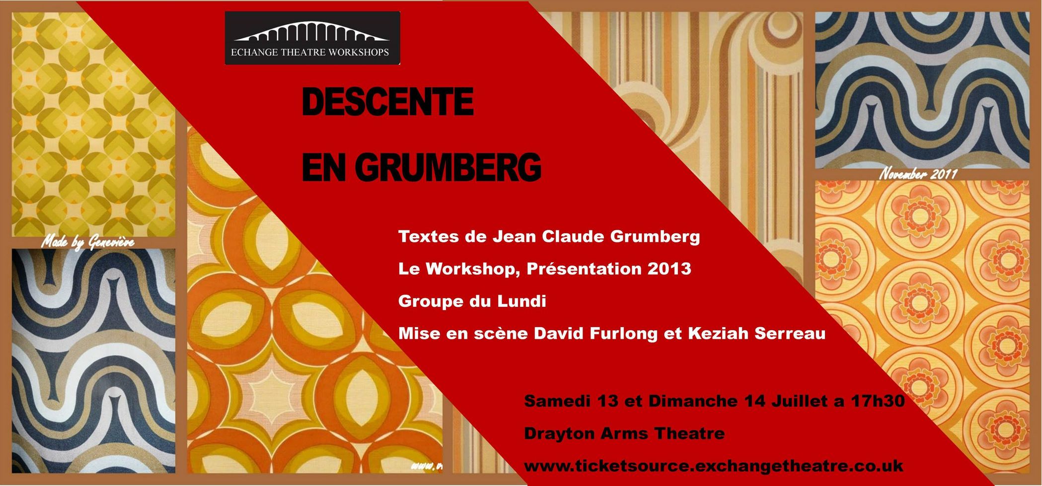 bannière spectacle théâtre descente en grumberg le workshop